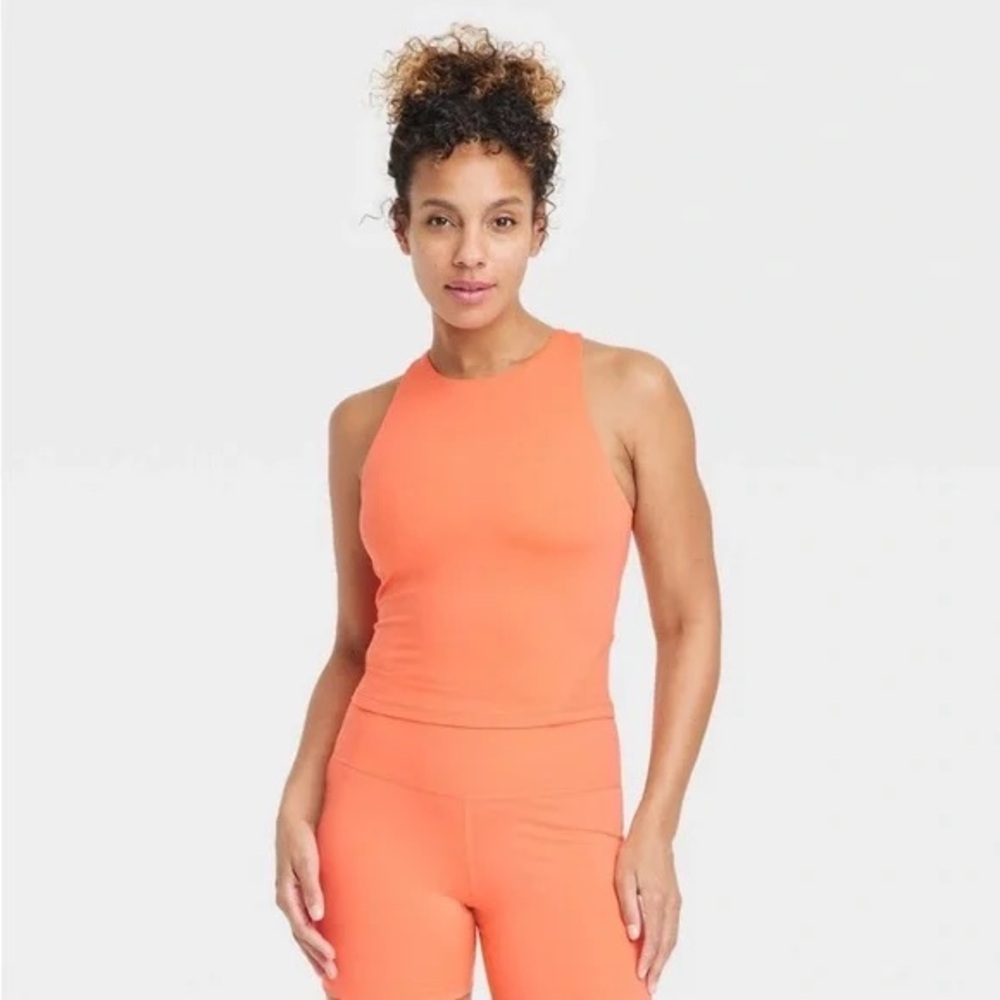 All in Motion Bright Orange Bra Tank